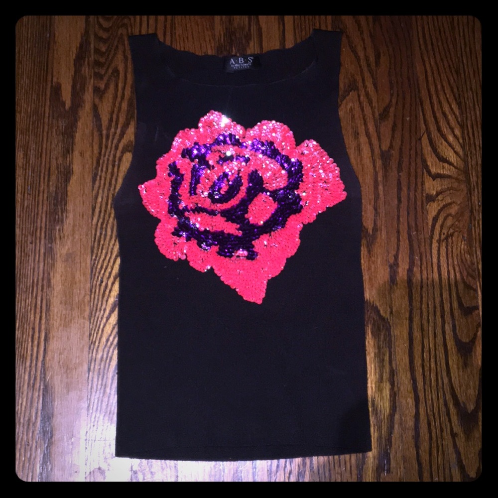 Sequin sleeveless top